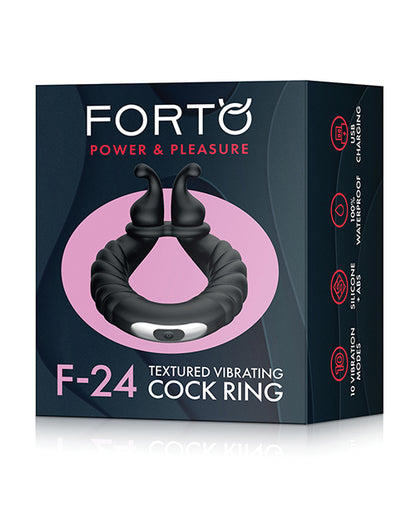 Forto F-24 Textured Vibrating Cock Ring by Vvole