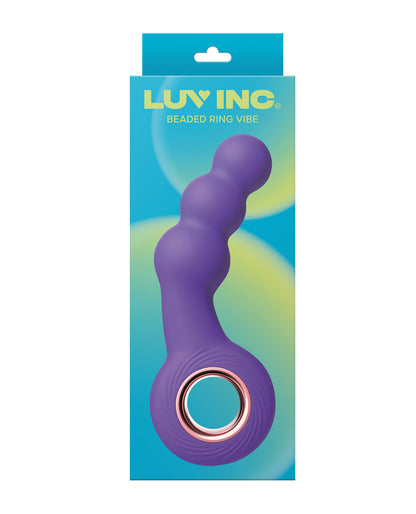 Luv Inc. Beaded Ring Vibrator - Purple