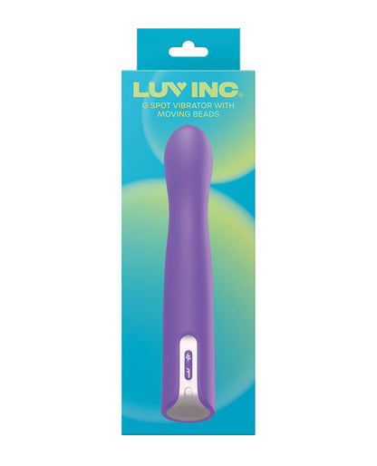 Luv Inc. G-Spot Vibrator w/Moving Beads - Purple