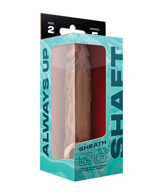 Shaft Model F Flexskin Liquid Silicone 8.8" Sheath - Oak by Vvole