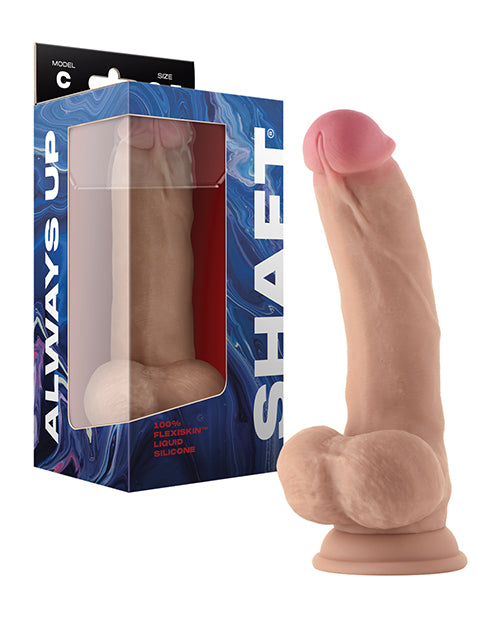 Shaft Model C Flexskin Liquid Silicone 8.5" Curved Dong W/balls by Vvole