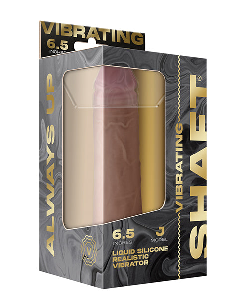 Shaft Flexskin Liquid Silicone 6.5" Vibrating Dong - Pine by Vvole