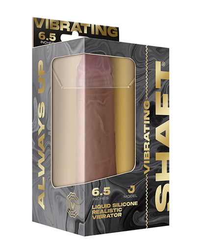 Shaft Flexskin Liquid Silicone 6.5" Vibrating Dong - Pine by Vvole