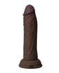 Shaft Flexskin Liquid Silicone 6.5" Vibrating Dong - Mahogany by Vvole
