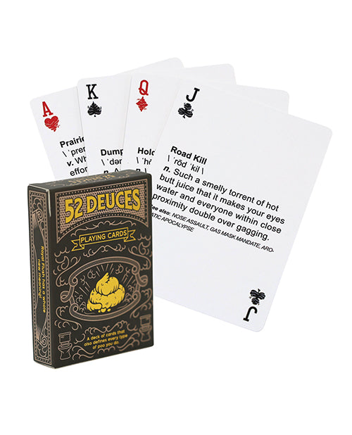 52 Deuces Poop Themed Playing Cards by Good Egg Greetings LLC