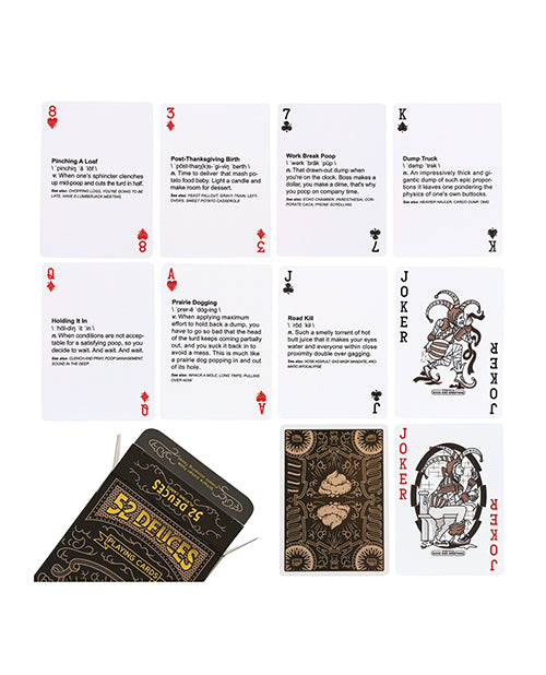 52 Deuces Poop Themed Playing Cards by Good Egg Greetings LLC