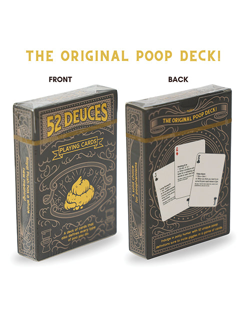 52 Deuces Poop Themed Playing Cards by Good Egg Greetings LLC