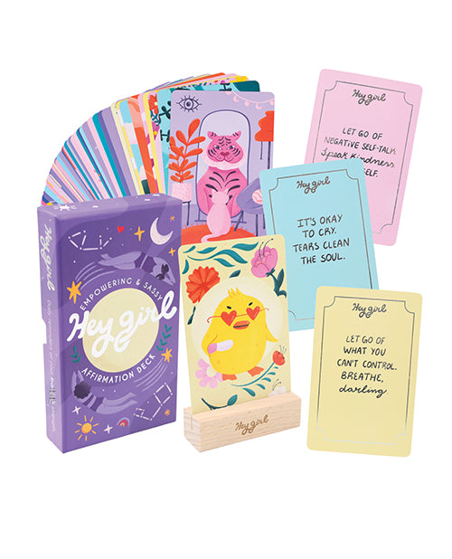 Hey Girl: Empowering & Sassy Affirmation Deck by Good Egg Greetings LLC