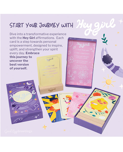 Hey Girl: Empowering & Sassy Affirmation Deck by Good Egg Greetings LLC