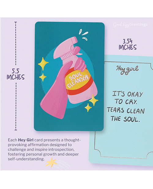 Hey Girl: Empowering & Sassy Affirmation Deck by Good Egg Greetings LLC