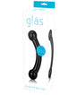 Glas Double Bull Glass Dildo - Black by Electric Eel INC