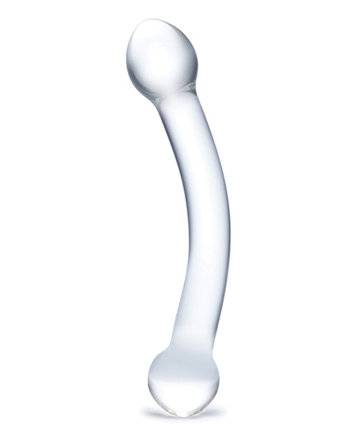 Glas 7" Curved Glass G Spot Stimulator - Clear by Electric Eel INC
