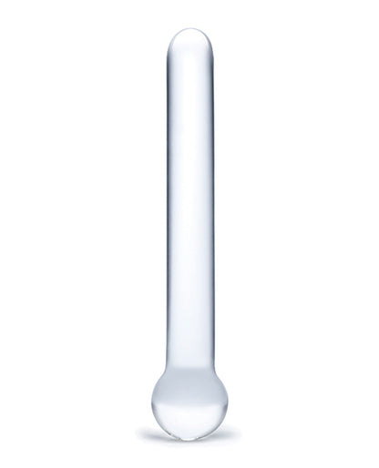 Glas 7" Straight Glass Dildo - Clear by Electric Eel INC