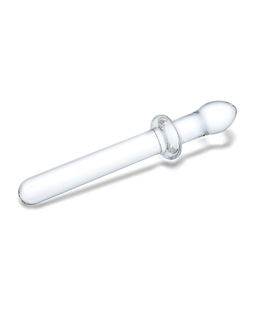 Glas 9.25" Classic Smooth Dual Ended Dildo - Clear