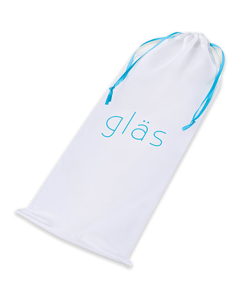 Glas 7" Realistic Curved Glass Dildo w/Veins - Clear by Electric Eel INC