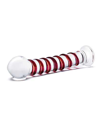 Glas 10" Mr. Swirly Dildo - Red