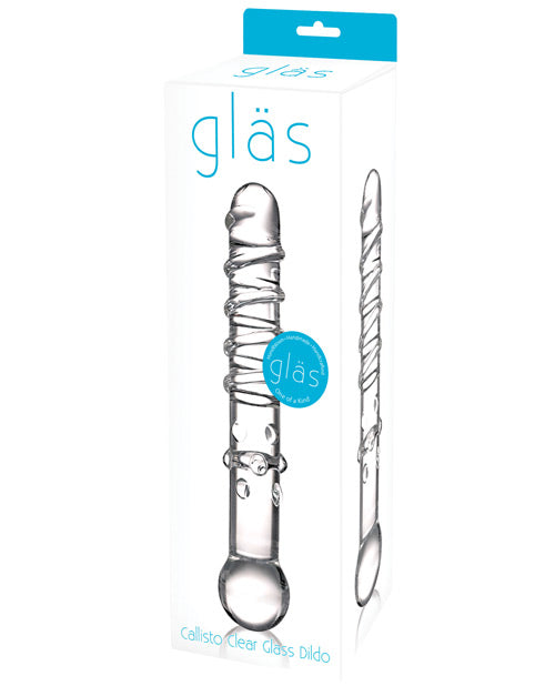 Glas Callisto Glass Dildo - Clear by Electric Eel INC
