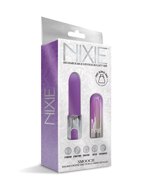 Nixie Smooch Rechargeable Lipstick Vibrator by Global Novelties LLC