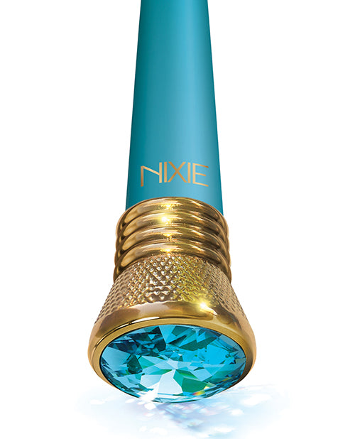 Nixie Mystic Wave Satin Classic Vibe - 10 Function Aquamarine by Global Novelties LLC