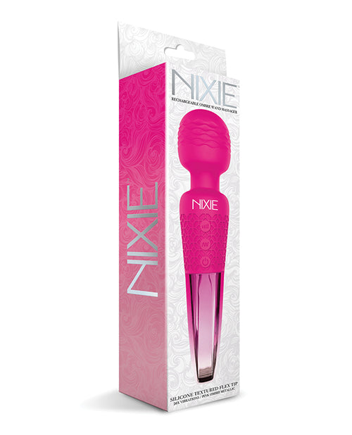 Nixie Rechargeable Wand Massager by Global Novelties LLC