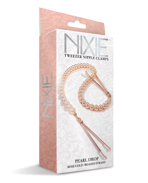 Nixie Pearl Drop Tweezer Nipple Clamps by Global Novelties LLC
