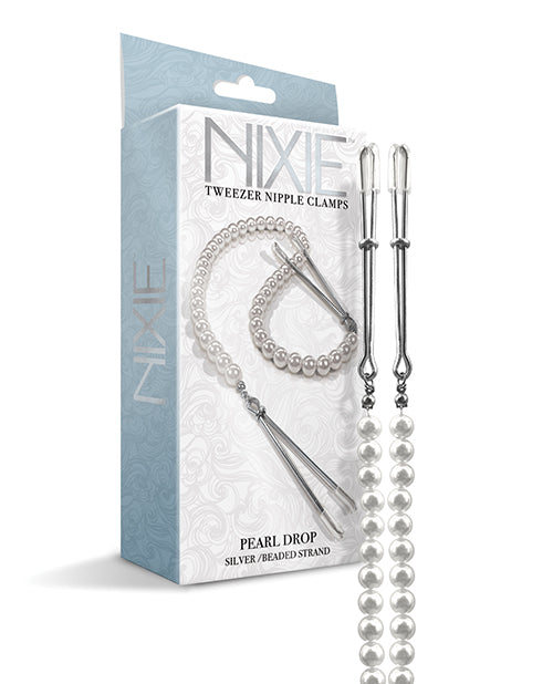 Nixie Pearl Drop Tweezer Nipple Clamps by Global Novelties LLC