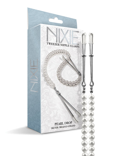 Nixie Pearl Drop Tweezer Nipple Clamps by Global Novelties LLC