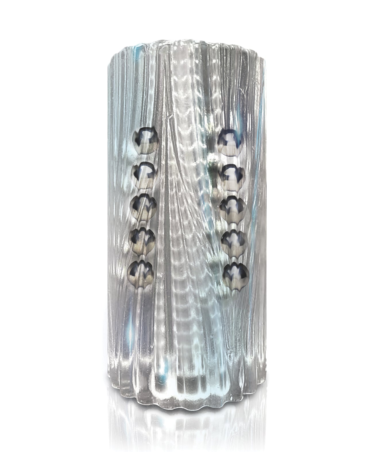 MSTR B8 Balls to the Wall Clear-View Beaded Stroker - Clear by Global Novelties LLC