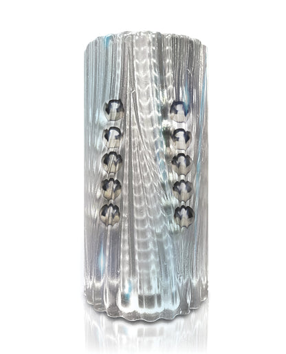 MSTR B8 Balls to the Wall Clear-View Beaded Stroker - Clear by Global Novelties LLC