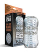 MSTR B8 Head Banger Beaded Clear-View Stroker - Clear by Global Novelties LLC