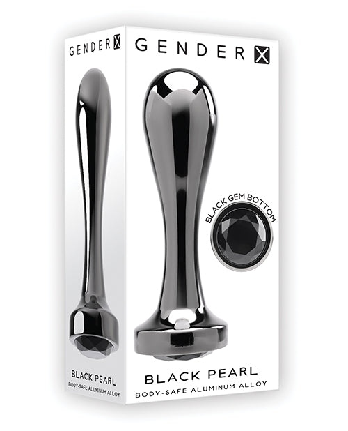 Gender X Black Pearl Plug - Black by Evolved Novelties INC
