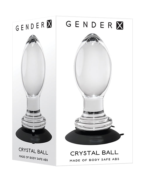 Gender X Crystal Ball Plug w/Suction Cup - Clear by Evolved Novelties INC