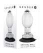 Gender X Crystal Ball Plug w/Suction Cup - Clear by Evolved Novelties INC