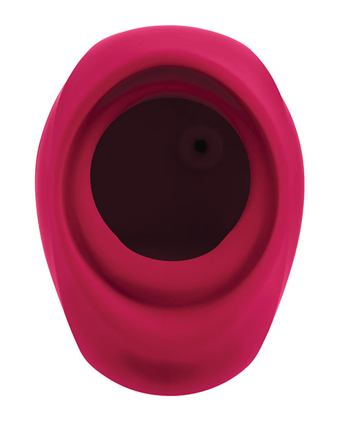 Gender X Body Kisses Vibrating Suction Massager - Red/Black by Evolved Novelties INC
