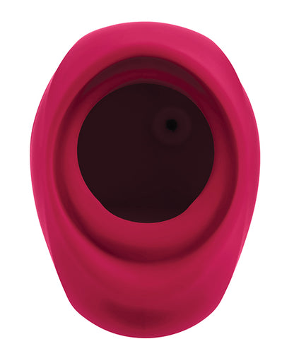Gender X Body Kisses Vibrating Suction Massager - Red/Black by Evolved Novelties INC