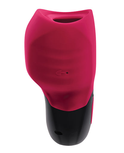 Gender X Body Kisses Vibrating Suction Massager - Red/Black by Evolved Novelties INC