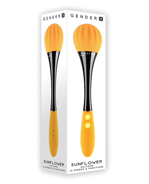 Gender X Sunflower Double Ended Vibe - Yellow by Evolved Novelties INC