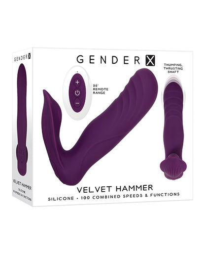 Gender X Velvet Hammer - Purple by Evolved Novelties INC