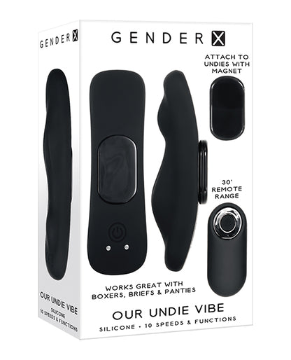 Gender X Our Undie Vibe - Black by Evolved Novelties INC