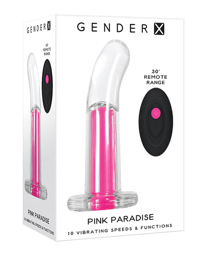 Gender X Pink Paradise - Clear/Pink by Evolved Novelties INC