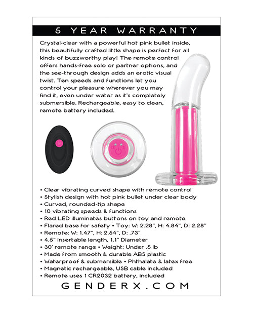 Gender X Pink Paradise - Clear/Pink by Evolved Novelties INC