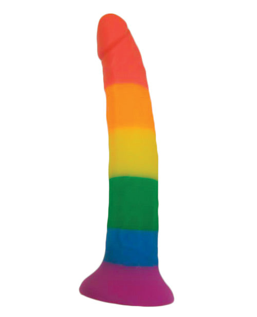 Rainbow 7" Strap On Dildo w/Harness by Hott Products