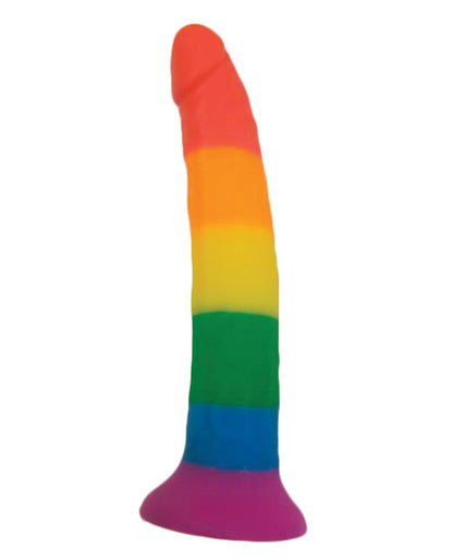 Rainbow 7" Strap On Dildo w/Harness by Hott Products
