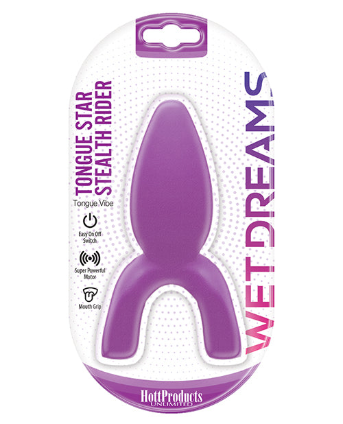 Wet Dreams Tongue Star Stealth Rider Vibe - Purple by Hott Products