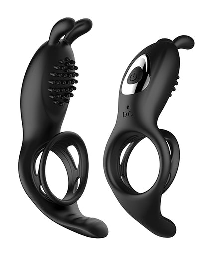Bliss Hummingbird Vibrating Cock Ring - Black by Hott Products