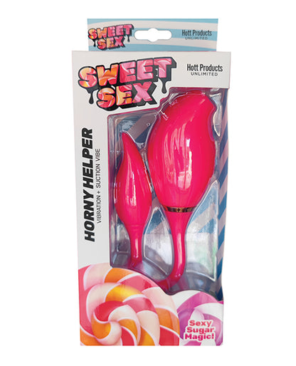 Sweet Sex Horny Helper Vibration & Suction Vibe - Magenta by Hott Products