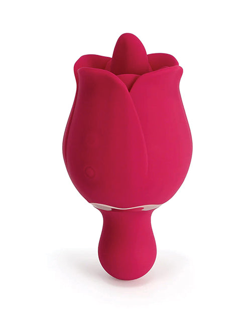 Sylvia Tongue Licking Rose Vibrator - Red by Uc Global Trade INChoney Play B