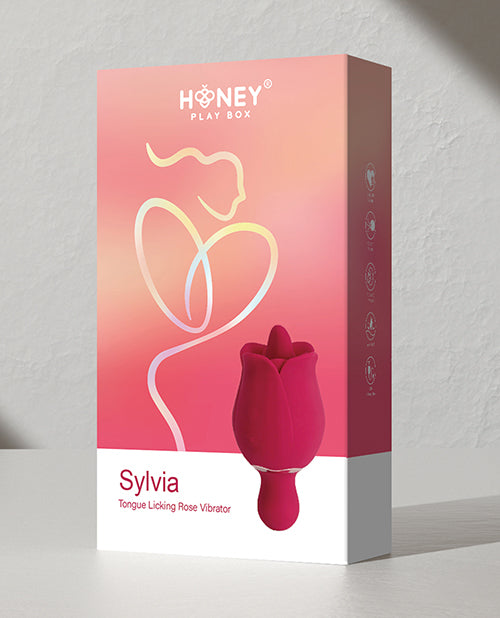 Sylvia Tongue Licking Rose Vibrator - Red by Uc Global Trade INChoney Play B