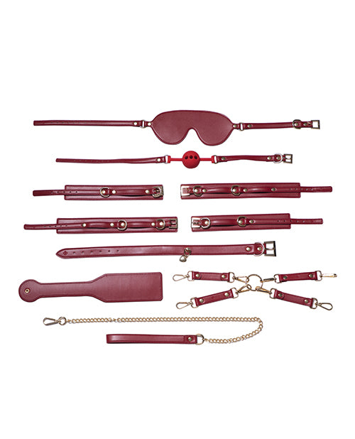 Kinky Play Box Red Passion 8 pc Set Bondage Kit - Red by Uc Global Trade INChoney Play B
