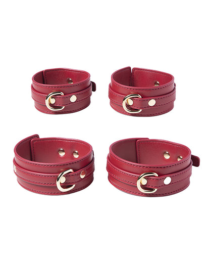 Kinky Play Box Red Passion 8 pc Set Bondage Kit - Red by Uc Global Trade INChoney Play B